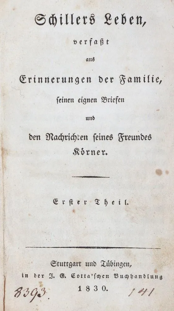 Schiller,F.v. – Sammlung von 10 Bdn