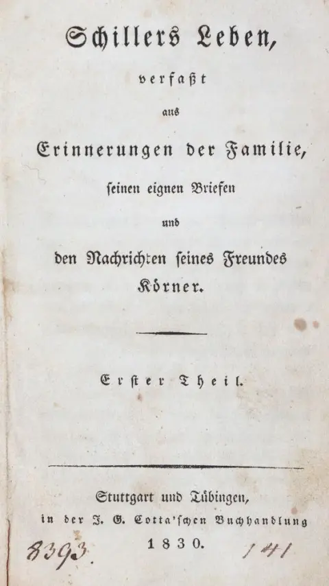 Schiller,F.v. – Sammlung von 10 Bdn