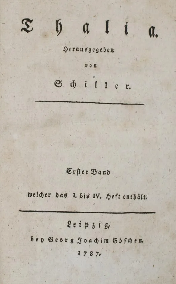 Schiller,(F.)v. – Thalia
