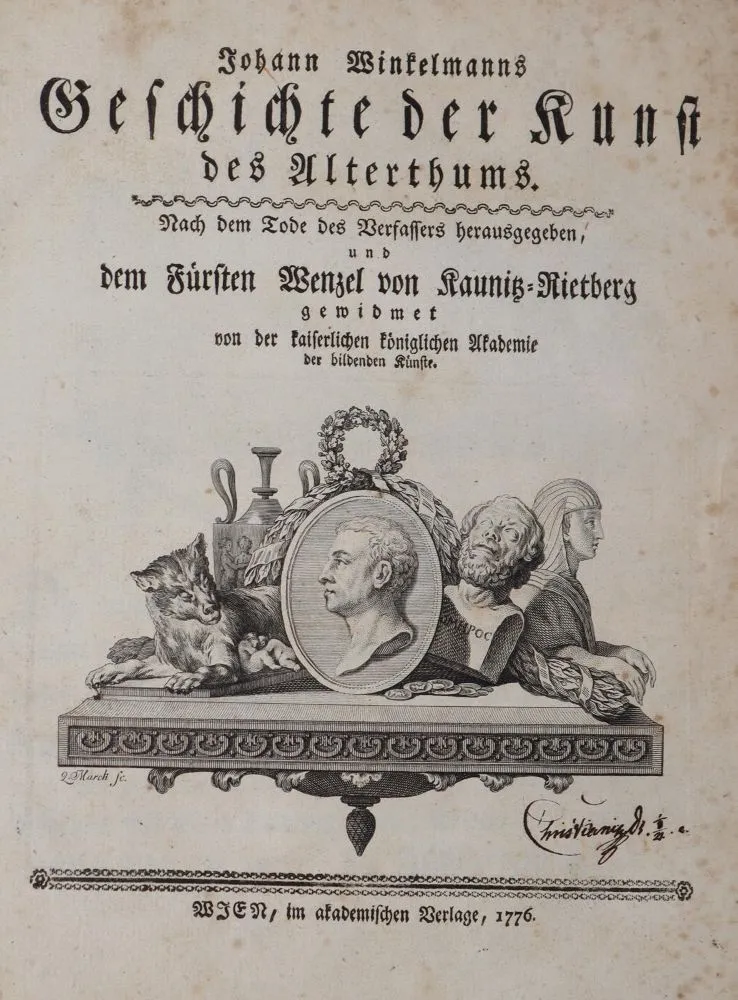Winckelmann,J. – Geschichte der Kunst des Alterthums