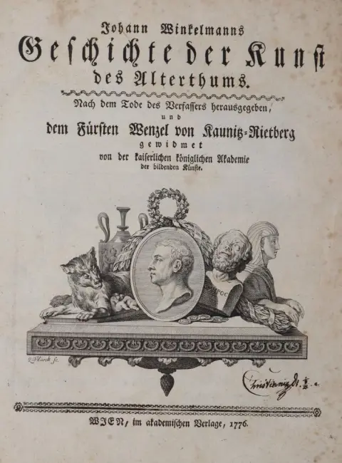 Winckelmann,J. – Geschichte der Kunst des Alterthums