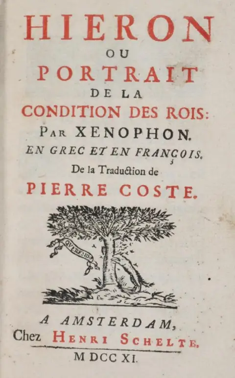 Xenophon. – Hieron ou Portrait de la condition des Rois