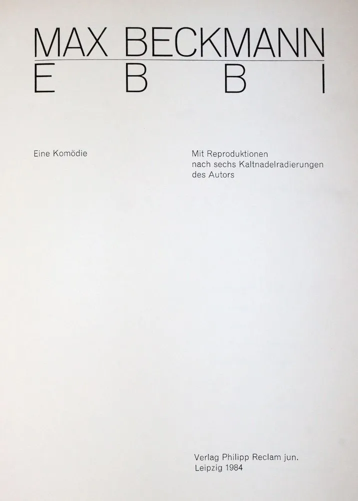 Beckmann,M. – Ebbi