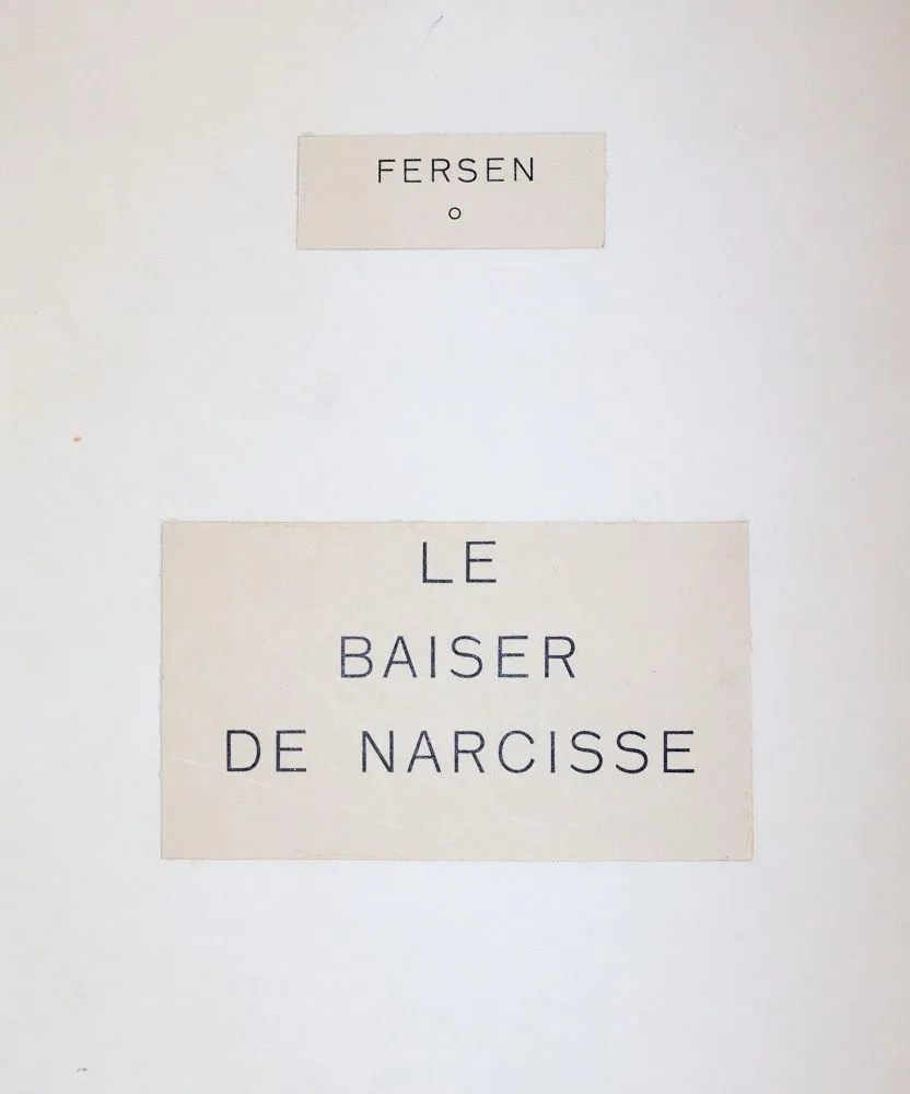 D'Adelswärd-Fersen,J. – Le Baiser de Narcisse