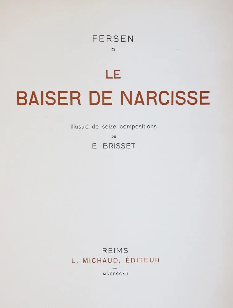 D'Adelswärd-Fersen,J. – Le Baiser de Narcisse
