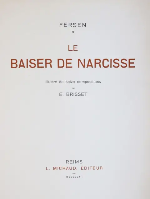 D'Adelswärd-Fersen,J. – Le Baiser de Narcisse