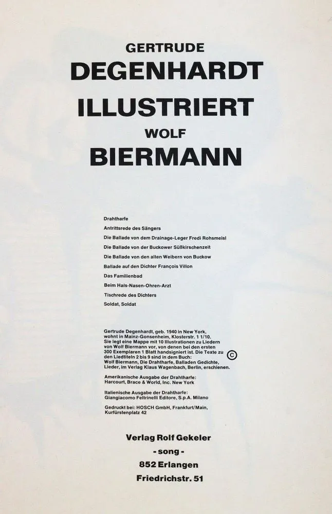 Degenhardt, Gertrude – (1940 New York)