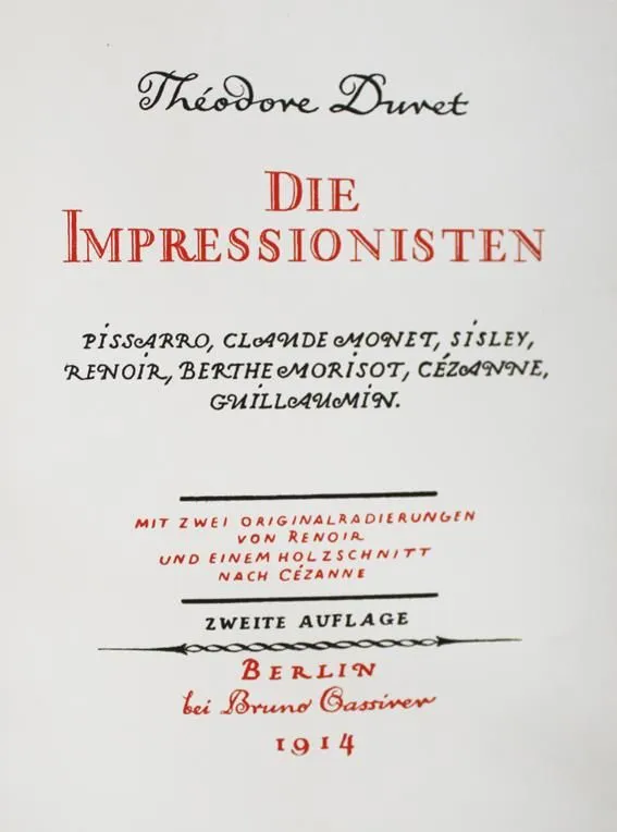 Duret,T. – Die Impressionisten