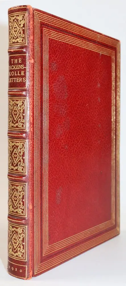 Red-brown morocco binding – with gold tooling