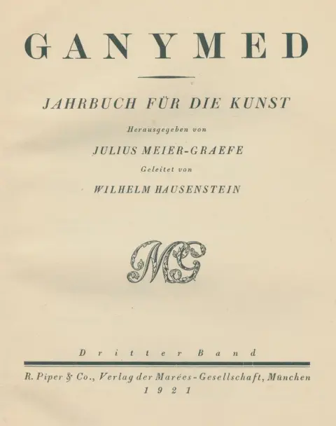 Ganymed. – Rocznik sztuki