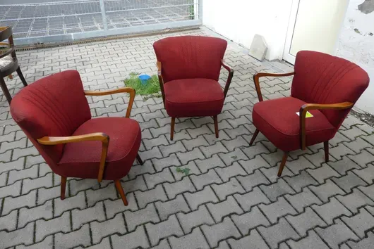 3x fauteuils vintage