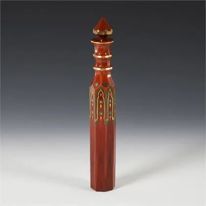 Russische flacon van lithyalineglas. Sint-Petersburg