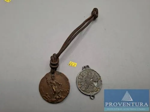 Medals Saint Bernard patron of skiers and medal ULLR patron of winter sportsmen