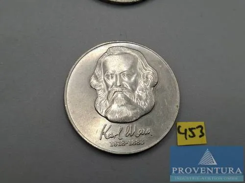 Pièce de circulation RDA 20 marks 1983 Karl Marx SUP KM95