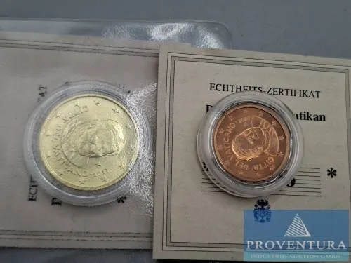 Euro coins Vatican Benedict XVI 2 cent 2007 Benedict XVI KM376