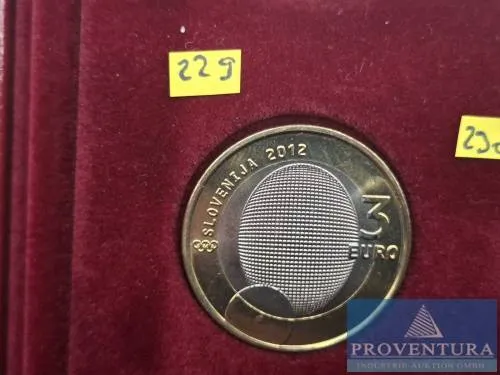 Circulation coin Slovenia 3 euros 2012 + 2008