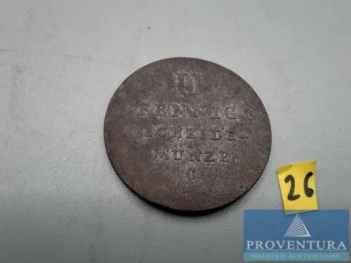 Circulatiemunt Koninkrijk Hannover 2 Pfennig 1824C