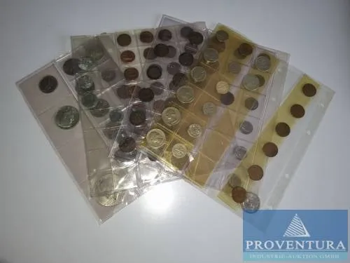 Circulation coins 28x German Empire, 59x USA