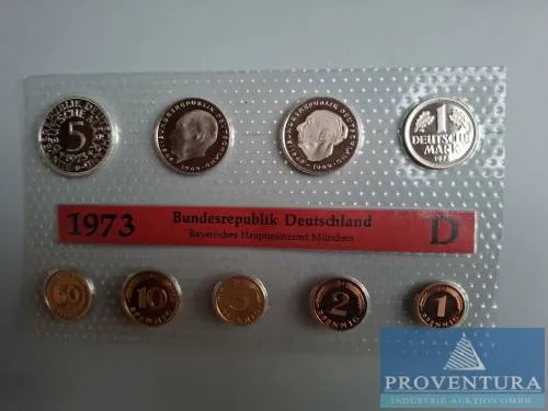 KMS Federal Republic of Germany 1973 D pl 10.88 DM