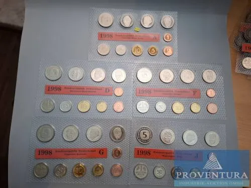 Sada mincí SRN 1998 ADFGJ st 64,40 DM