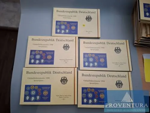 FRG coin set 1998 ADFGJ sp 64.40 DM