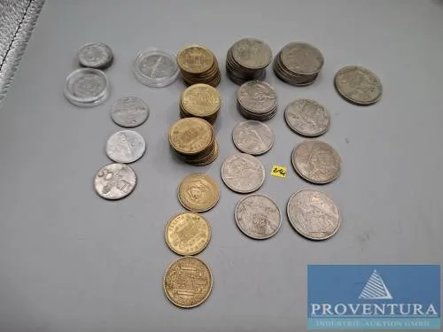 Circulating coins Spain Franco 1963-1974 6x 10 centimos
