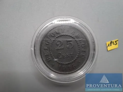 Circulation coin Belgium 25 Centimes 1915 st KM82