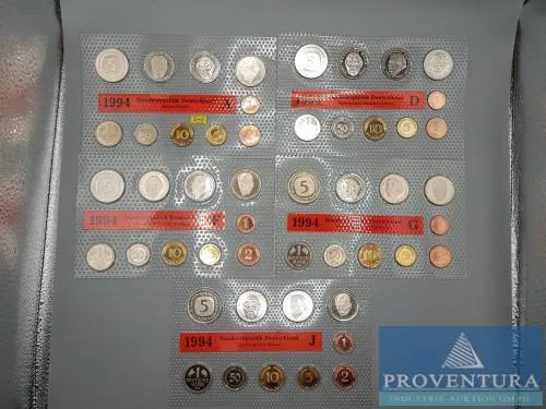 FRG coin set 1994 ADFGJ st
