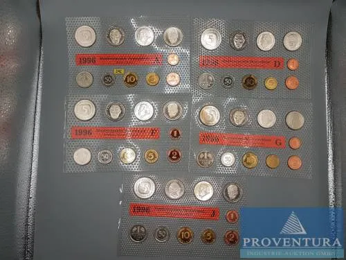 FRG coin set 1996 ADFGJ st
