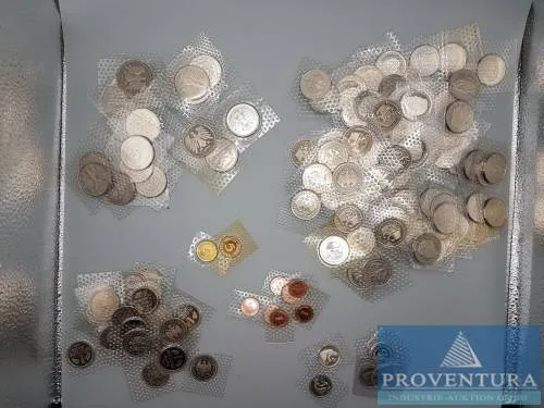 Pièces de circulation RFA 1 Pf - 5 DM pp total 274,68 DM