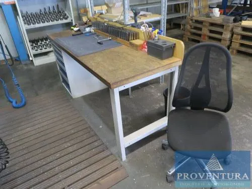 Établis GARANT acier/bois env. 180x80x74h cm