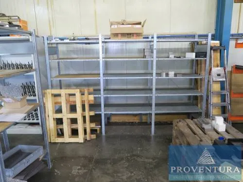 Zware steekstelling metaal 6 staanders ca. 200x60d cm
