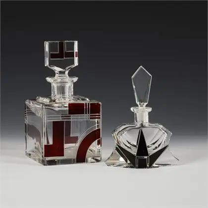 2 flakony Art deco