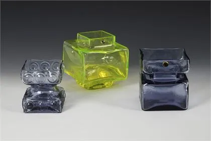 3 finské designové vázy