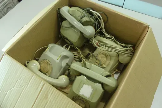 Sada vintage telefonů