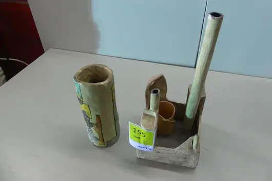 2x Vase