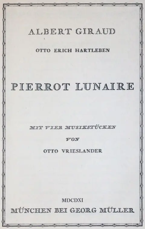 Giraud,A. – Pierrot Lunaire
