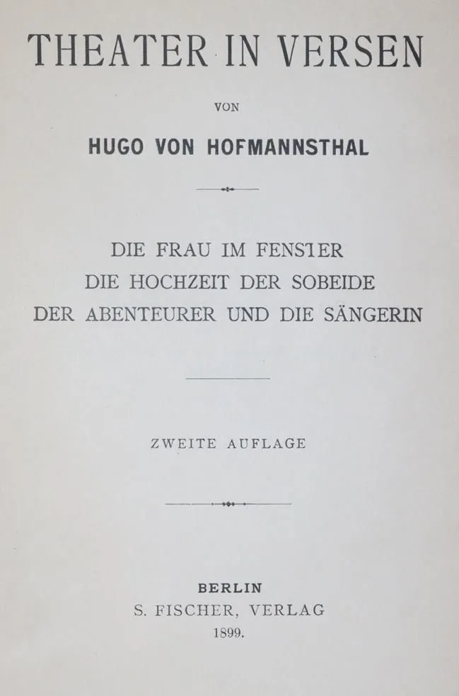Hofmannsthal,H.v. – Gedichten