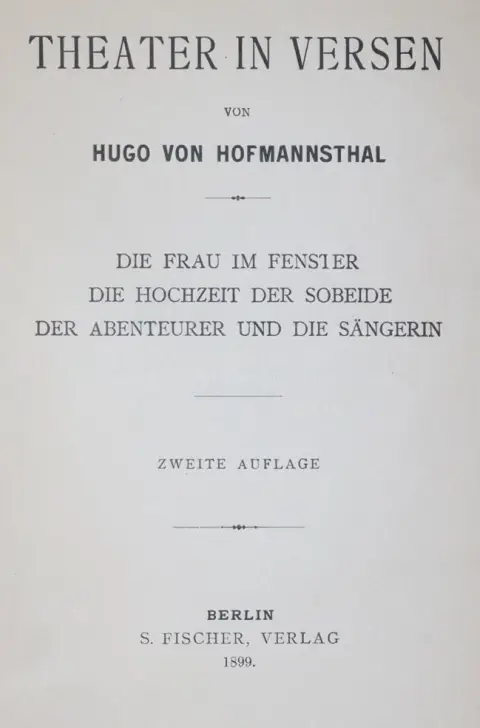 Hofmannsthal,H.v. – Gedichten
