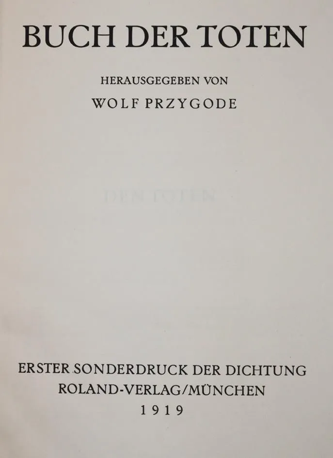 Przygode,W. (red.). – Buch der Toten
