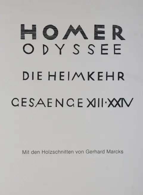 Homerus. – Odyssee
