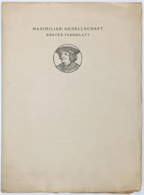 Erstes Flugblatt. – (Darmst., gedruckt a