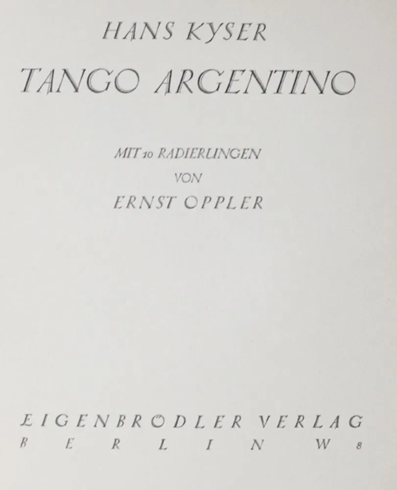 Kyser,H. – Tango Argentino
