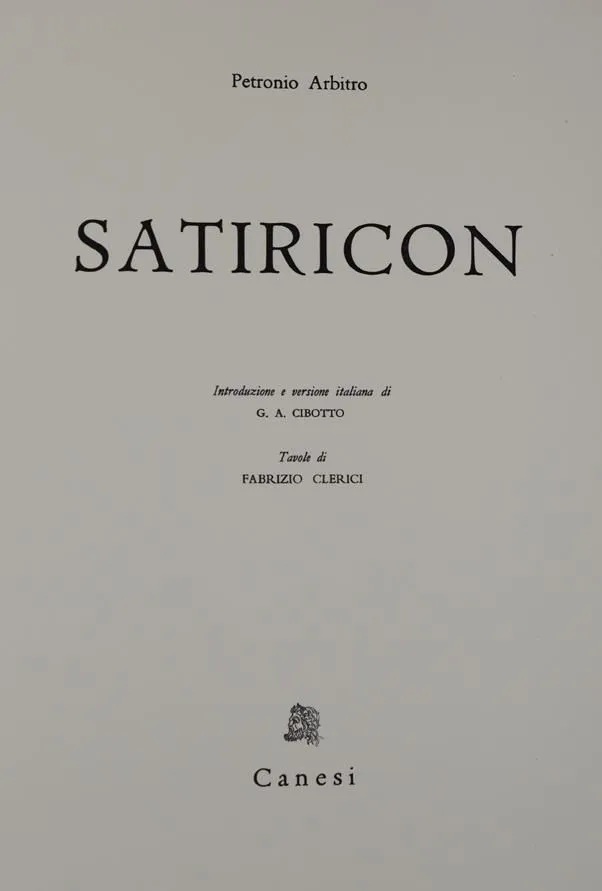 Petronius Arbiter,T. – Satiricon