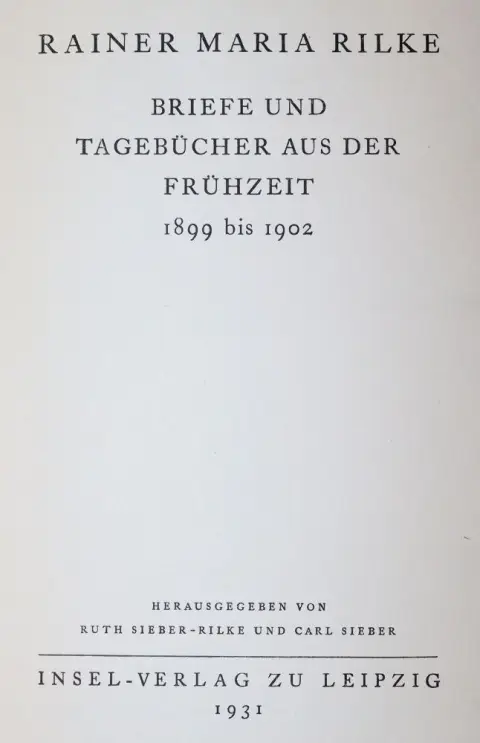 Rilke, R.M. – Les Sonnets à Orphée