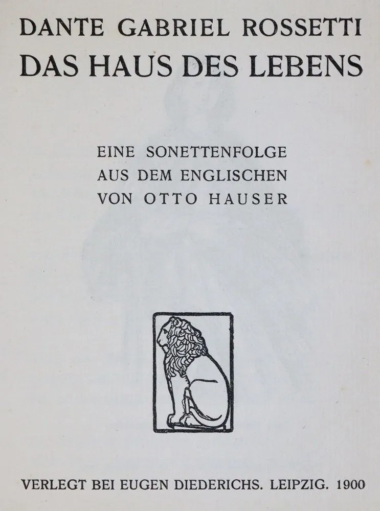 Rossetti,D.G. – Das Haus des Lebens