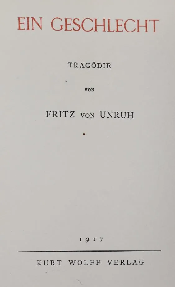 Unruh,F.v. – Ein Geschlecht