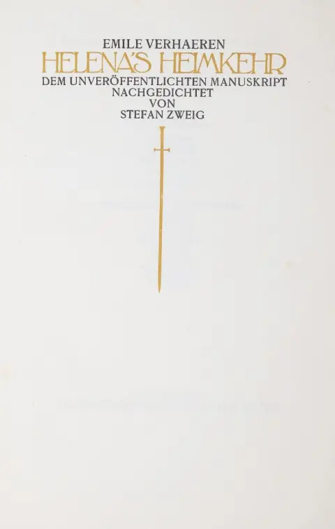 Verhaeren,E. – Helena's Heimkehr