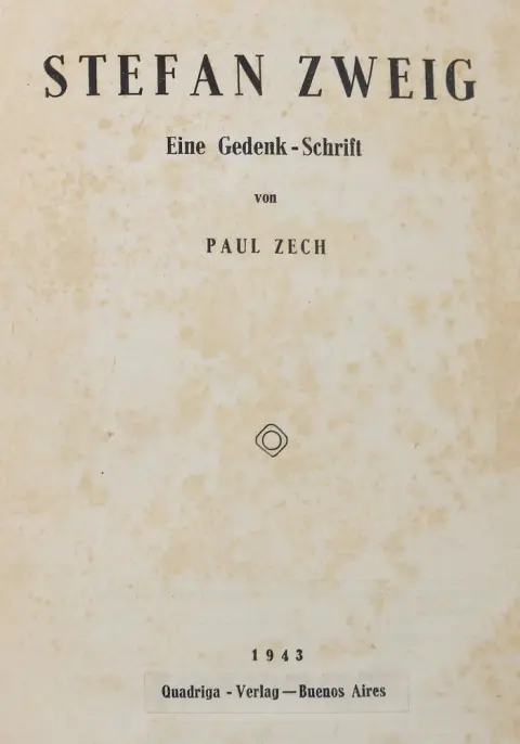 Zech,P. – Stefan Zweig