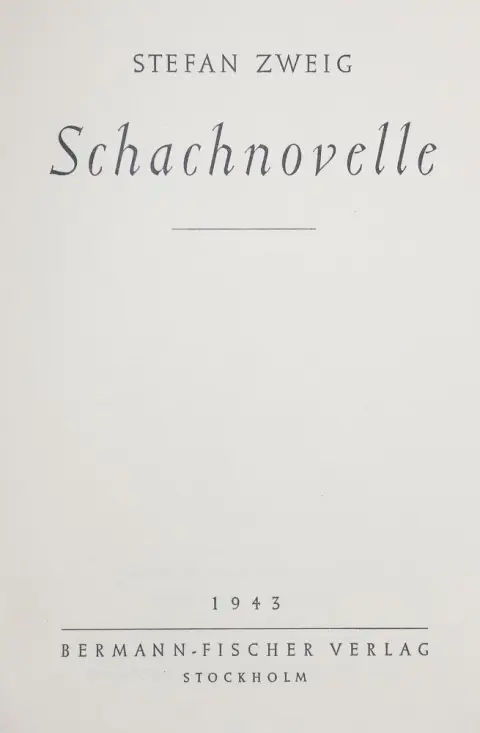 Zweig,S. – Schachnovelle